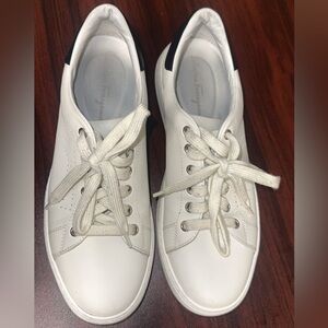 Salvatore Ferragamo White Leather Sneakers